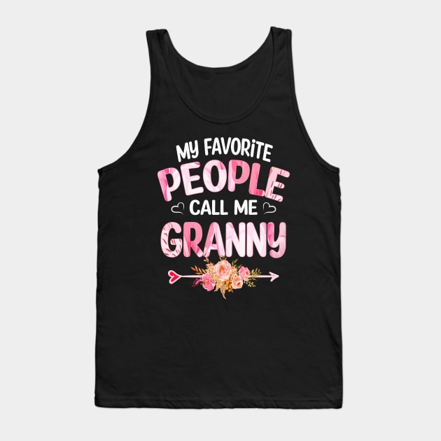 My Favorite People Call Me Granny Tank Top by Bagshaw Gravity